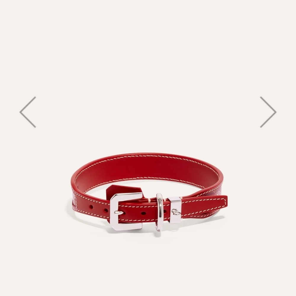 Goyard Edmond Red Dog Collar